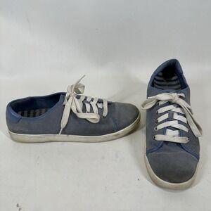 Vionic Brinley Blue Suede Lace Up‎ Comfort Sneakers Orthotic Womens Size 9.5